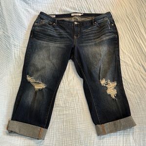 Torrid Boyfriend capri size 18